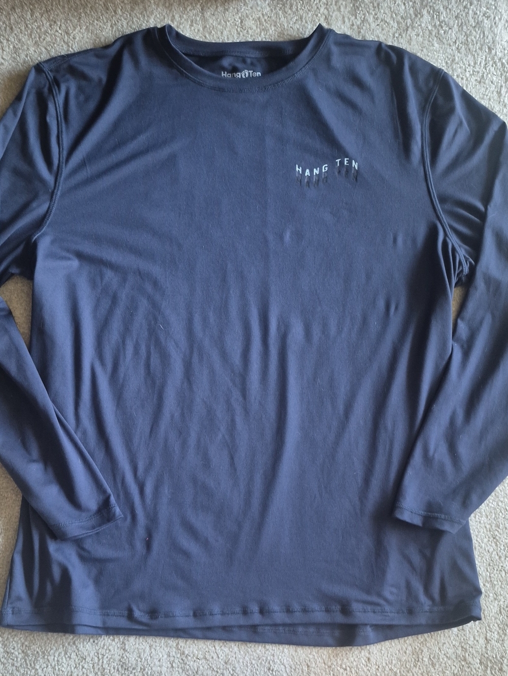 Hang Ten Long Sleeve Tee in Dark Navy